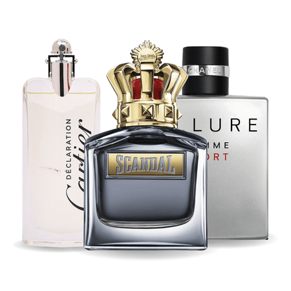Zestaw 3 perfum Allure homme sport, Scandal e Déclaration 100ml