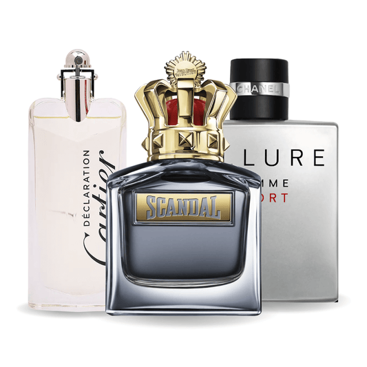 Zestaw 3 perfum Allure homme sport, Scandal e Déclaration 100ml