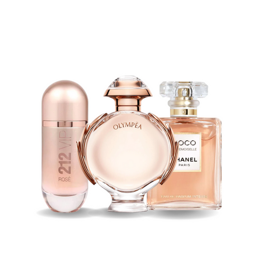 Zestaw 3 perfum 212 Vip Rosé, OLYMPÉA e Coco Mademoiselle 100ml