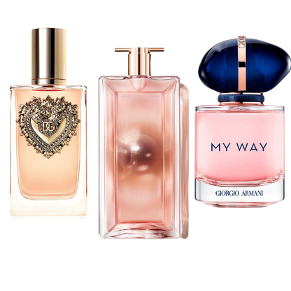 Zestaw 3 perfum Devotion, My way e Idôle 100ml